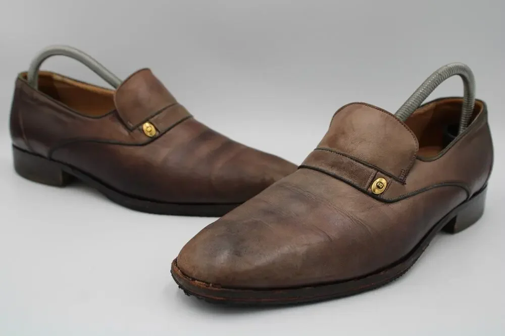 Size 9.5 - Vintage Bally Styleflex Jaro Genuine Leather Dress Shoes Switzerland